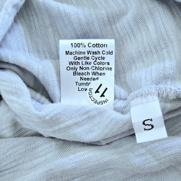 Wilt🥀 Dusty Blue💙-Grey🩶 Slub Knit V-Neck Top - NWT - Picture 6 of 15